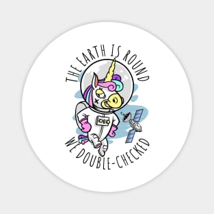 astronaut unicorn Magnet